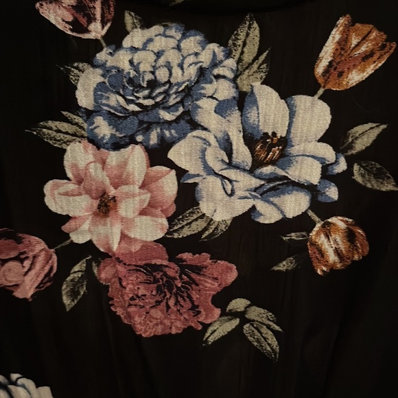 NWOT small black floral romper - Picture 4 of 11